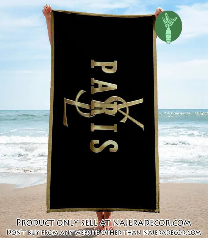 Yves saint laurent paris beach towel luxury brand hot trending summer  bt00303 njr3014009